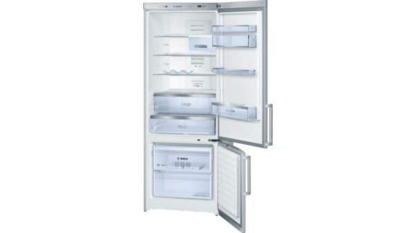 Series 6 Free-standing fridge-freezer with freezer at bottom 185 x 70 cm Stainless steel (with anti-fingerprint) KGN57AI10T KGN57AI10T-2
